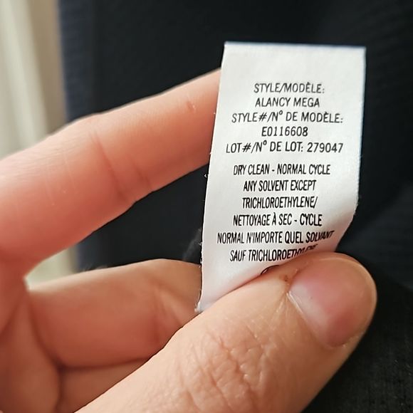 Theory "Alancy Mega" knit cap sleeve Dress large - Picture 8 of 8